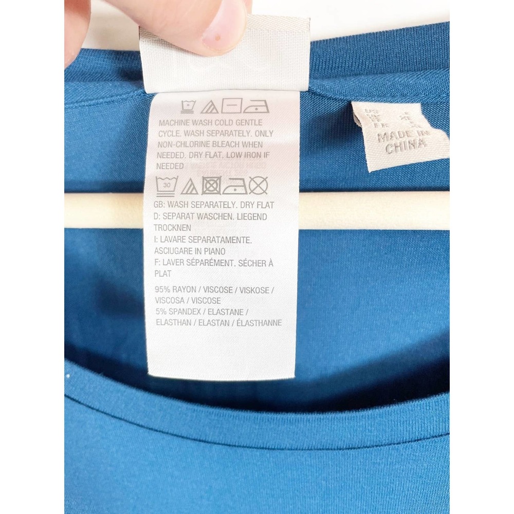 LOGO by Lori Goldstein Long Sleeve Shirt with Pockets Size L - Picture 3 of 5
